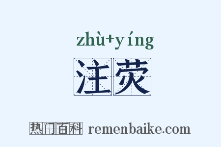 注荧是什么意思的图片